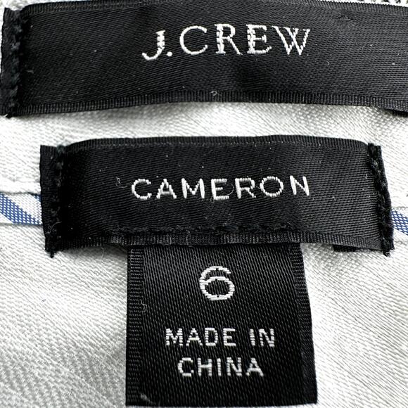 J. Crew Cameron Cropped Pants Slim Fit High Rise Straight Leg Ankle Navy 6 - Picture 3 of 6